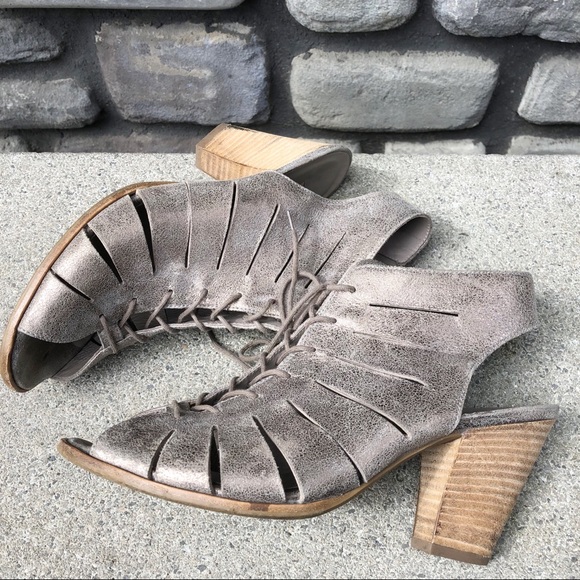 Paul Green Cosmo Leather Lace-Up Sandal sz 10 - Picture 5 of 8